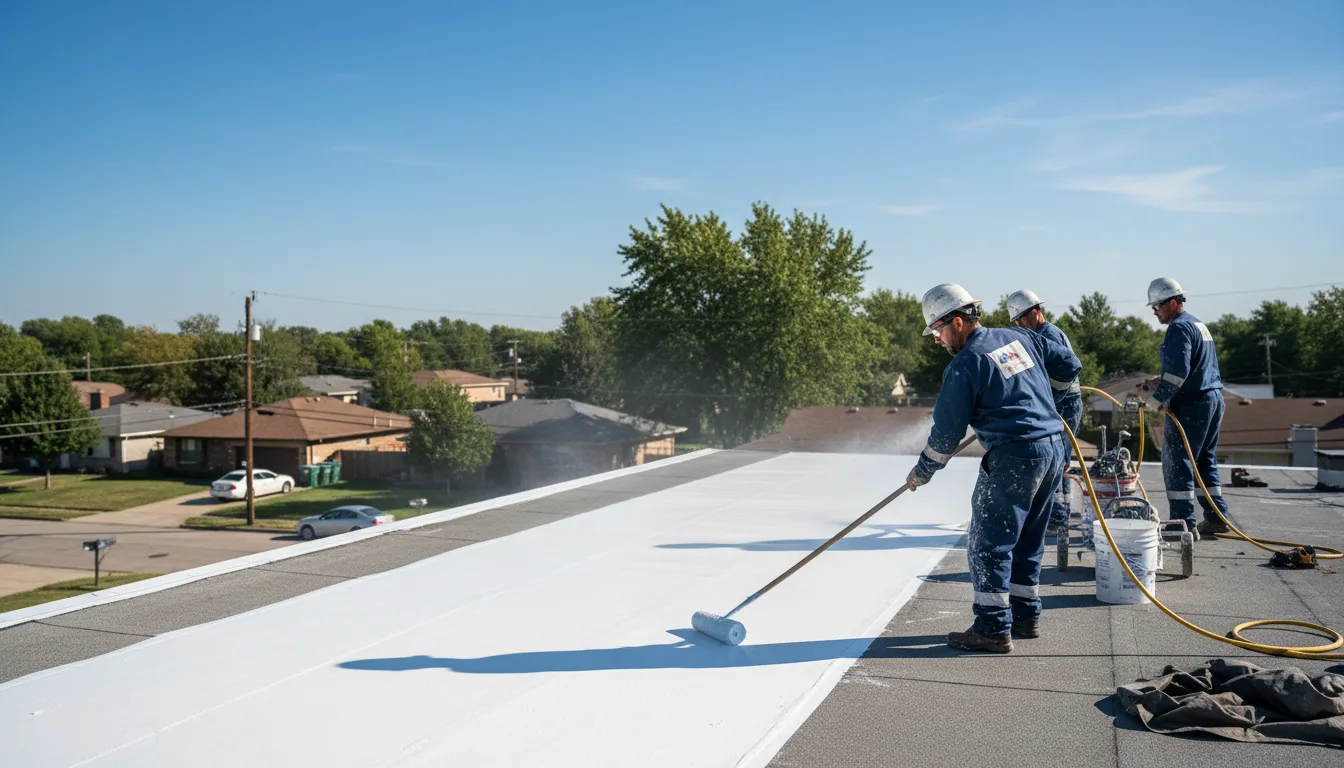 Commercial roof coating in Tererro, NM near me